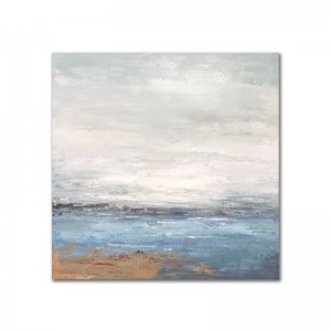Seascape Pure Handmade Abstract Artwork Kehystetty akryylimaalaus seinän sisustus kangas öljy maalaus olohuoneeseen