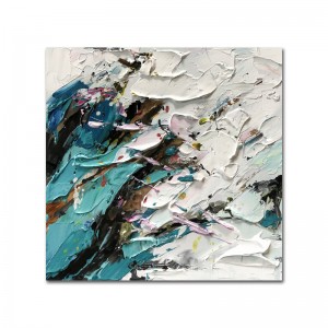 100% Käsin maalattu suuri kangas Hotelli Ravintola Koristeellinen Seinä Taide Abstrakti kangas Maalauksia olohuoneen seinään